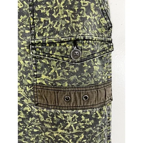 Y2K Utility Cargo Camo Pant Green 32" Gorp Grunge Skater 90s Festival - Picture 2 of 9